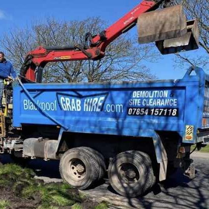 Grab Lorry Blue stretched